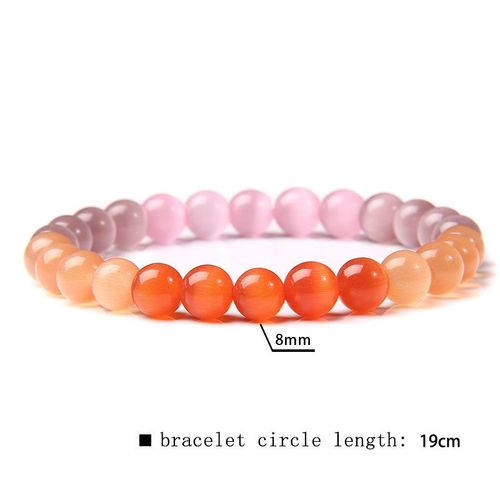 Bracelet En Pierre Naturelle ¿Il De Chat Pour Femmes, Perles, Breloques, Chakra, Opale, Yoga, Bijoux Faits À La Main, Cadeaux