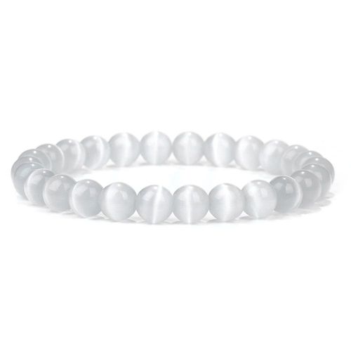 Bracelet En Pierre Naturelle ¿Il De Chat Pour Femmes, Perles, Breloques, Chakra, Opale, Yoga, Bijoux Faits À La Main, Cadeaux