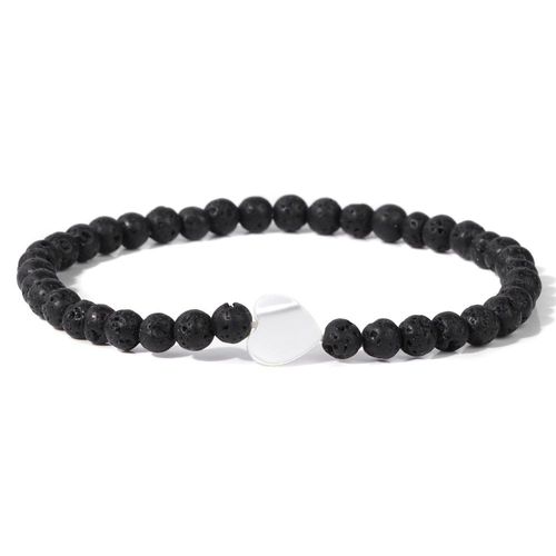 Bracelet De Perles En Pierre D'amazonite Pour Femmes, 4mm, Breloque En Coquille De C¿Ur Naturelle, Bijoux À La Mode, Cadeau D'amitié