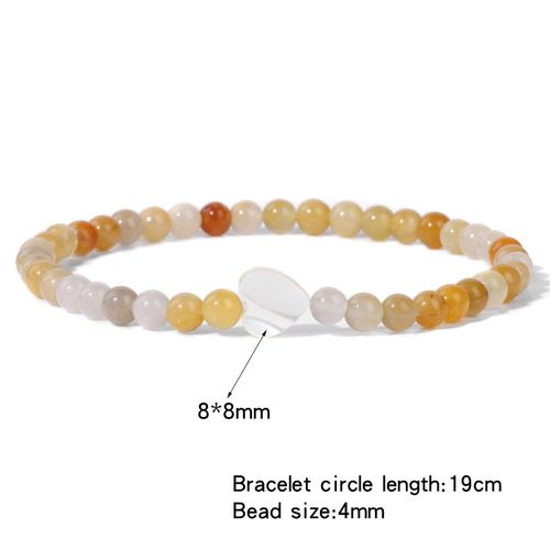 Bracelet De Perles En Pierre D'amazonite Pour Femmes, 4mm, Breloque En Coquille De C¿Ur Naturelle, Bijoux À La Mode, Cadeau D'amitié