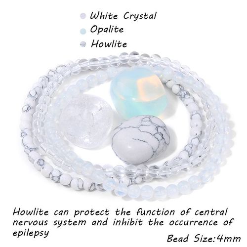 Ensemble De 3 Bracelets D'énergie Pour Femmes Et Hommes, Avec Pierre Brute, Cristal D'amazonite Naturelle, Bijoux, Équilibre De Yoga