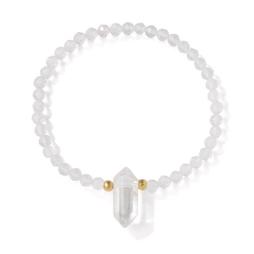 Bracelet En Cristal D'améthyste Naturel Pour Hommes Et Femmes, Petites Perles, Breloques Hexagonales, Bijoux De Mode, Cadeau De Yoga