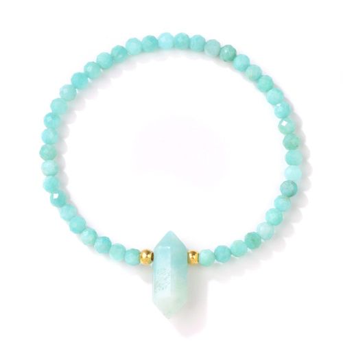 Bracelet En Cristal D'améthyste Naturel Pour Hommes Et Femmes, Petites Perles, Breloques Hexagonales, Bijoux De Mode, Cadeau De Yoga