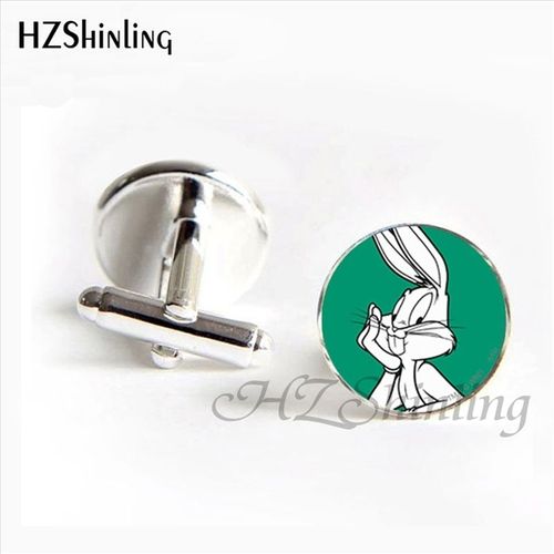 Hzkendling-Lèvent De Manchette De Dessin Animé Bébé Lapin, Boutons De Manchette De Chemise Vintage Mignon, Cadeau Du Père
