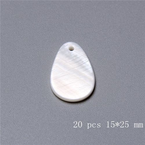 Pendentif Nacre En Forme De C¿Ur 12-20mm, Coquille Blanche Naturelle, Perles Lisses Pour La Fabrication De Bijoux Pour Femmes, Collier Cadeau