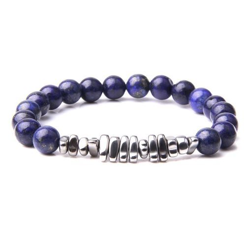 Bracelets En Hématite Naturelle Pour Hommes Et Femmes, Perles En Pierre Noire, Pas De Gravier Magnétique, Mode 2023