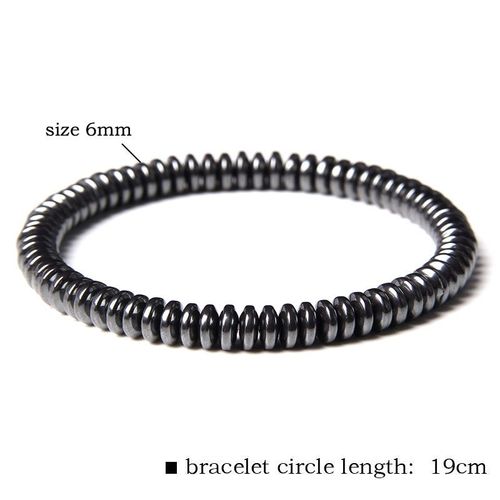 Bracelets En Hématite Naturelle Pour Hommes Et Femmes, Perles En Pierre Noire, Pas De Gravier Magnétique, Mode 2023