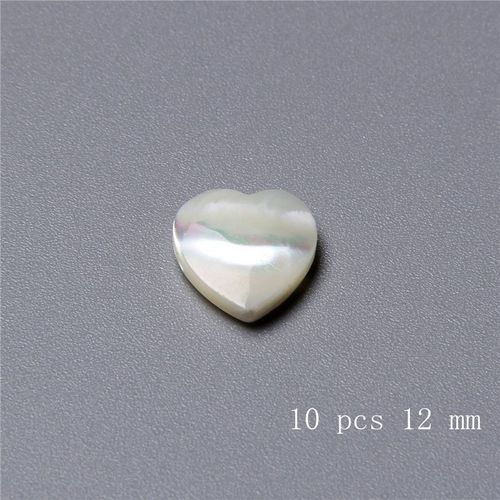 Pendentif Nacre En Forme De C¿Ur 12-20mm, Coquille Blanche Naturelle, Perles Lisses Pour La Fabrication De Bijoux Pour Femmes, Collier Cadeau