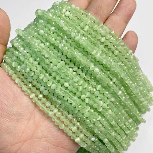 Perles Rondes En Pierre D'aventurine, Malachite, Préhnite Verte Naturelle, 4mm, Pour Collier À Faire Soi-Même, 15 Pouces