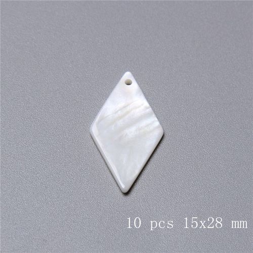 Pendentif Nacre En Forme De C¿Ur 12-20mm, Coquille Blanche Naturelle, Perles Lisses Pour La Fabrication De Bijoux Pour Femmes, Collier Cadeau