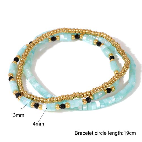 Ensemble De Bracelets Coquillages Naturels Pour Hommes Et Femmes, Bracelets Perlés Bohèmes, Nacre, Bracelets Commandés, Bijoux Fantaisie, 3 Pièces