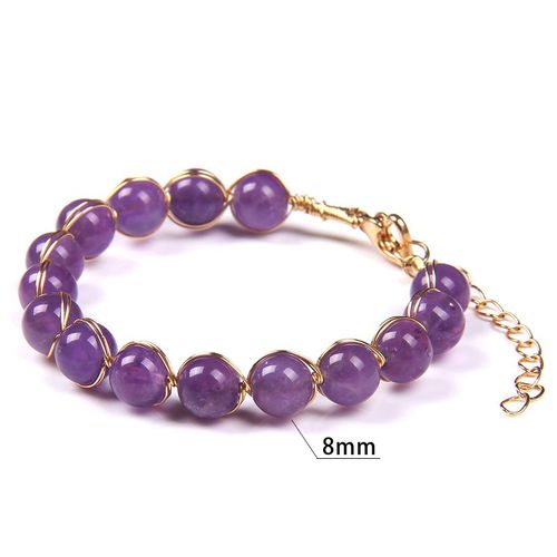 Bracelet Tourmaline Pastèque Rouge Pour Femmes, Cadeau De Nouvel An, Reiki, Amour, Boucle De C¿Ur, Chaîne Couleur Or Pour Filles