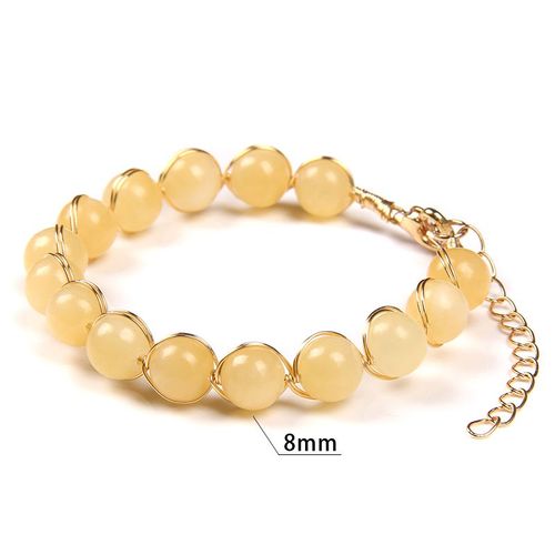 Bracelet Tourmaline Pastèque Rouge Pour Femmes, Cadeau De Nouvel An, Reiki, Amour, Boucle De C¿Ur, Chaîne Couleur Or Pour Filles