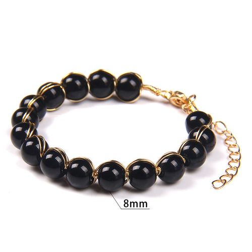 Bracelet Tourmaline Pastèque Rouge Pour Femmes, Cadeau De Nouvel An, Reiki, Amour, Boucle De C¿Ur, Chaîne Couleur Or Pour Filles