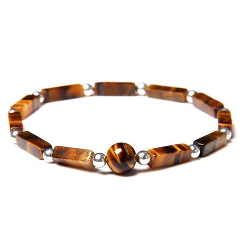 Bracelets À Breloques En Améthyste Naturelle Pour Femmes, Perles De Couleur Argent, Rectangulaires, Bijoux De Prière Et De Méditation, Extensibles
