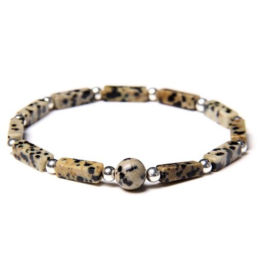 Bracelets À Breloques En Améthyste Naturelle Pour Femmes, Perles De Couleur Argent, Rectangulaires, Bijoux De Prière Et De Méditation, Extensibles