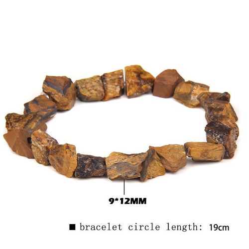Bracelet En Pierre Naturelle Brute Pour Homme Et Femme, Oeil De Tigre Irrégulier, Aventurine, Perles De Quartz, Bijoux Cadeaux