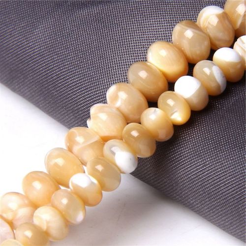 Perles De Boulier En Coquillage Naturel 4-8mm, Perles D'eau Douce, Nacre Polie, Pour Bricolage, Fabrication De Bijoux, Bracelets, Cadeau