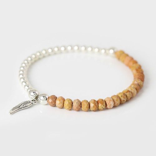 Bracelet À Breloques En Labradorite Pour Hommes Et Femmes, Bijoux À La Mode En Pierre Naturelle, Perles À Facettes