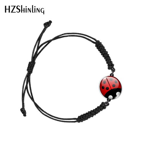 Bracelet Réglable Imprimé Côté Cinelles De Dessin Animé Pour Femme, Ultissée Noire Et Rouge, Résine Acrylique, Bijoux À La Mode, Élection Xy