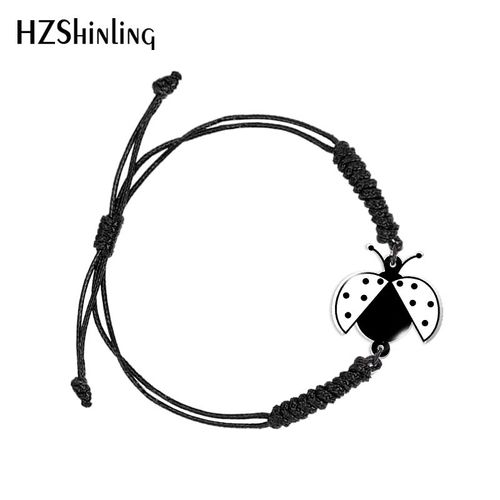 Bracelet Réglable Imprimé Côté Cinelles De Dessin Animé Pour Femme, Ultissée Noire Et Rouge, Résine Acrylique, Bijoux À La Mode, Élection Xy
