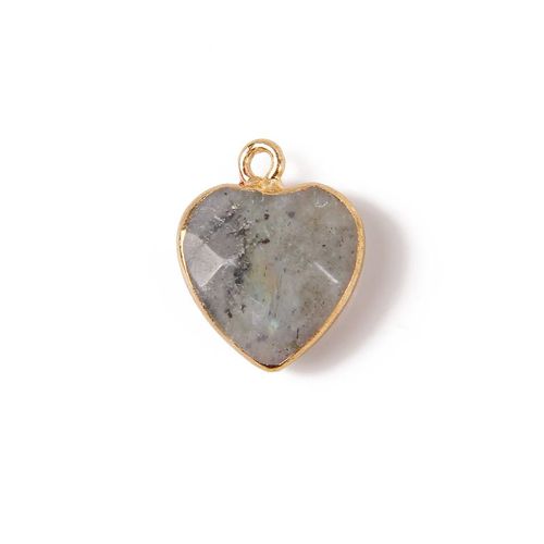 1-5 Pièces Pendentifs En Pierre Naturelle ¿Il De Tigre En Forme De C¿Ur À Facettes Plaqué Or Connecteur De Déclaration Charme Pour La Fabrication De Bijoux Diy
