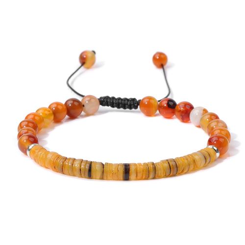 Bracelet Classique En Perles De Coquillage Colorées Pour Homme Et Femme, Bijou Tressé À La Main, En Verre Noir, À La Mode, Pour L'été