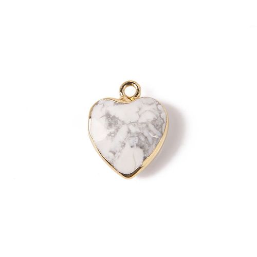 1-5 Pièces Pendentifs En Pierre Naturelle ¿Il De Tigre En Forme De C¿Ur À Facettes Plaqué Or Connecteur De Déclaration Charme Pour La Fabrication De Bijoux Diy