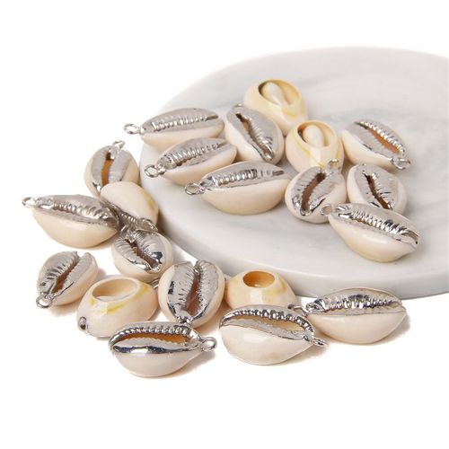 Boucles D'oreilles À Breloques En Forme De Coquillage Pour Travaux Manuels, Accessoire De Bijouterie, Collier, Conque Irrégulière Plaquée, 2 À 10 Pièces, Vente En Gros
