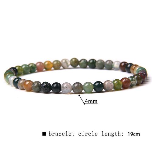 41 Sortes De Bracelets En Perles De Fluorite Naturelles De 4mm Pour Femmes, Bracelet Élastique Fait À La Main Pour Hommes, Pierre De Sodalite De Grade A, Bijoux Polis