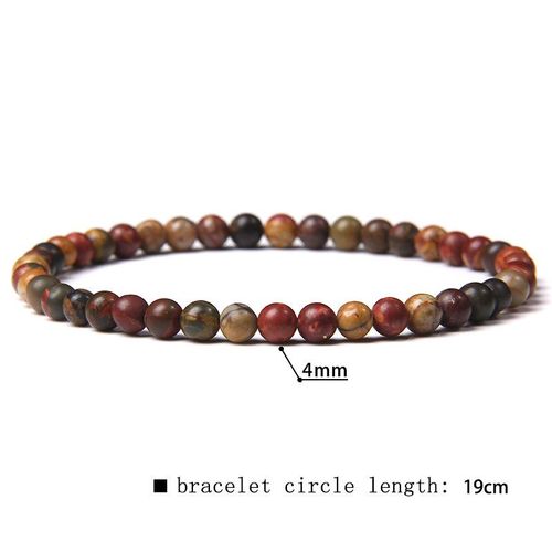 41 Sortes De Bracelets En Perles De Fluorite Naturelles De 4mm Pour Femmes, Bracelet Élastique Fait À La Main Pour Hommes, Pierre De Sodalite De Grade A, Bijoux Polis