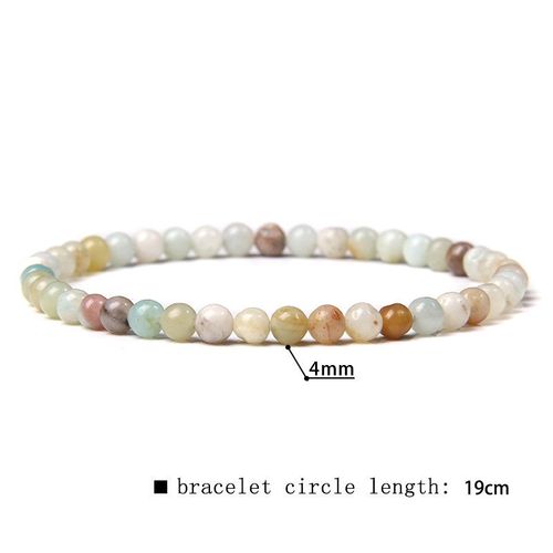 41 Sortes De Bracelets En Perles De Fluorite Naturelles De 4mm Pour Femmes, Bracelet Élastique Fait À La Main Pour Hommes, Pierre De Sodalite De Grade A, Bijoux Polis