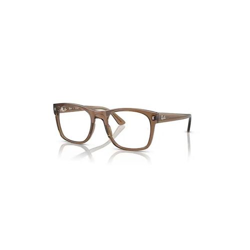 Ray-Ban Rb7228 Optics Monture Transparent Marron Clair Verres Incolore Polarisé 55-21