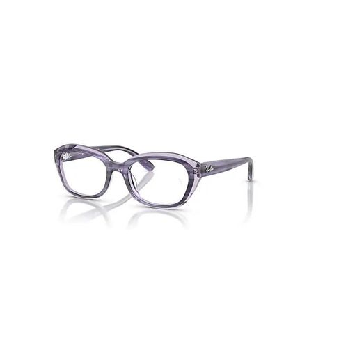 Ray-Ban Rb1636 Optics Kids Monture Violet Rayé Sur Violet Transparent Verres Incolore Polarisé 46-17