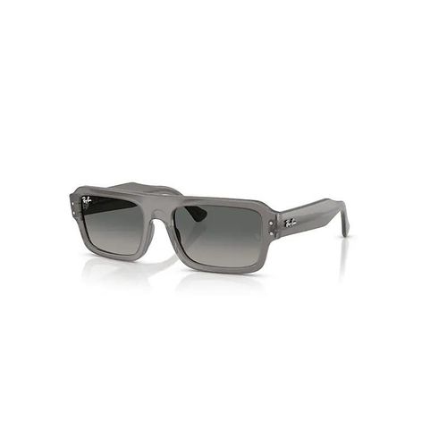 Ray-Ban Lukas Bio-Based Lunettes De Soleil Monture Transparent Gris Verres Gris 53-20