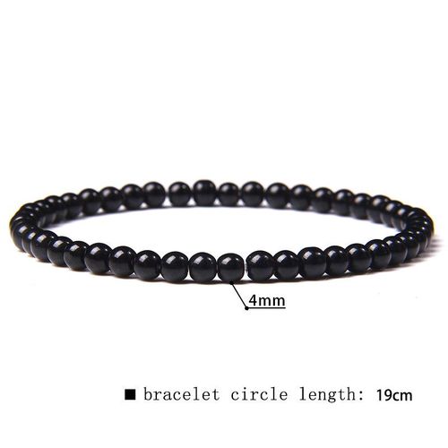 41 Sortes De Bracelets En Perles De Fluorite Naturelles De 4mm Pour Femmes, Bracelet Élastique Fait À La Main Pour Hommes, Pierre De Sodalite De Grade A, Bijoux Polis