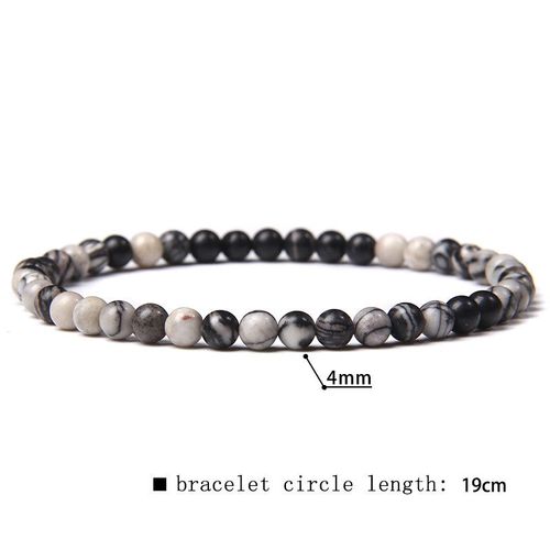 41 Sortes De Bracelets En Perles De Fluorite Naturelles De 4mm Pour Femmes, Bracelet Élastique Fait À La Main Pour Hommes, Pierre De Sodalite De Grade A, Bijoux Polis