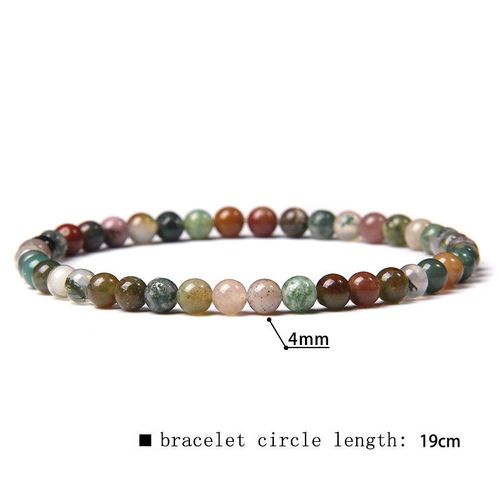 41 Sortes De Bracelets En Perles De Fluorite Naturelles De 4mm Pour Femmes, Bracelet Élastique Fait À La Main Pour Hommes, Pierre De Sodalite De Grade A, Bijoux Polis