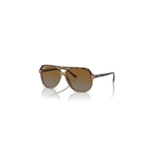 Ray-Ban Bill Kids Lunettes De Soleil Monture Havana Sur Marron Transparent Verres Brun Polarisé 49-13
