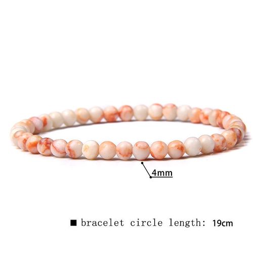 41 Sortes De Bracelets En Perles De Fluorite Naturelles De 4mm Pour Femmes, Bracelet Élastique Fait À La Main Pour Hommes, Pierre De Sodalite De Grade A, Bijoux Polis