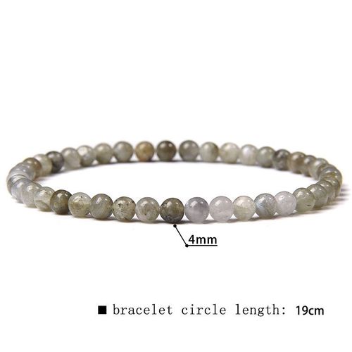 41 Sortes De Bracelets En Perles De Fluorite Naturelles De 4mm Pour Femmes, Bracelet Élastique Fait À La Main Pour Hommes, Pierre De Sodalite De Grade A, Bijoux Polis