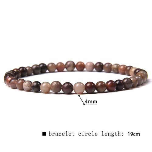 41 Sortes De Bracelets En Perles De Fluorite Naturelles De 4mm Pour Femmes, Bracelet Élastique Fait À La Main Pour Hommes, Pierre De Sodalite De Grade A, Bijoux Polis