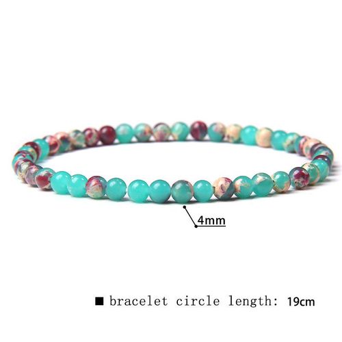 41 Sortes De Bracelets En Perles De Fluorite Naturelles De 4mm Pour Femmes, Bracelet Élastique Fait À La Main Pour Hommes, Pierre De Sodalite De Grade A, Bijoux Polis