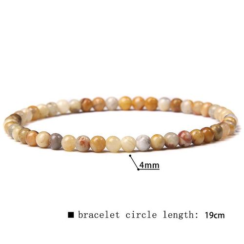 41 Sortes De Bracelets En Perles De Fluorite Naturelles De 4mm Pour Femmes, Bracelet Élastique Fait À La Main Pour Hommes, Pierre De Sodalite De Grade A, Bijoux Polis