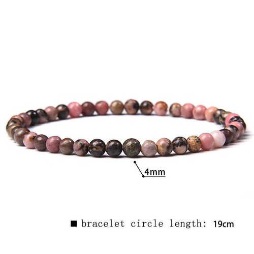 41 Sortes De Bracelets En Perles De Fluorite Naturelles De 4mm Pour Femmes, Bracelet Élastique Fait À La Main Pour Hommes, Pierre De Sodalite De Grade A, Bijoux Polis