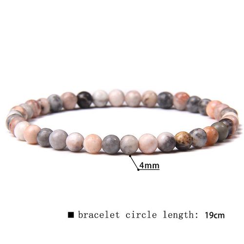 41 Sortes De Bracelets En Perles De Fluorite Naturelles De 4mm Pour Femmes, Bracelet Élastique Fait À La Main Pour Hommes, Pierre De Sodalite De Grade A, Bijoux Polis