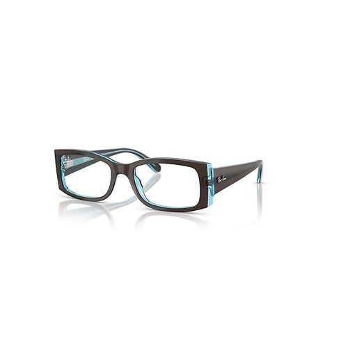 Ray-Ban Miriam Optics Monture Marron Sur Bleu Transparent Verres Incolore Polarisé 52-19