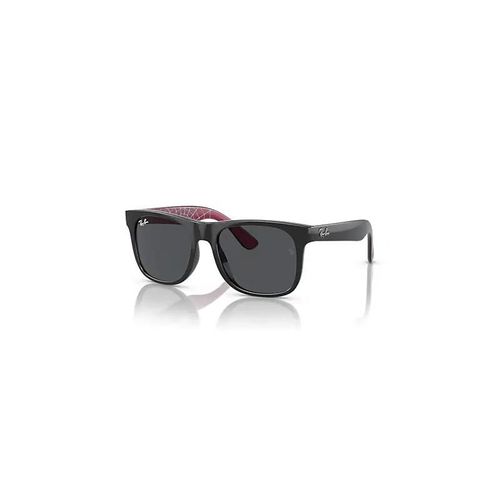Ray-Ban Justin Kids Marvel Gwen Stacy Lunettes De Soleil Monture Black And Pink Internal With Black Web Verres Gris 48-16
