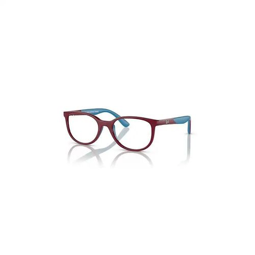 Ray-Ban Rb1622 Optics Kids Bio-Based Monture Bordeaux Sur Bleu Verres Incolore Polarisé 46-17