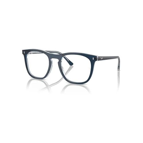Ray-Ban Rb2210v Optics Monture Bleu Sur Bleu Transparent Verres Incolore Polarisé 53-21